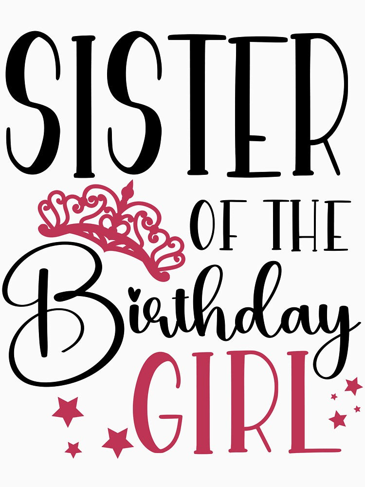 Family Matching Birthday Squad Sister of the Birthday Girl Birthday Squad Party Favors by mysticblvd T-Shirts,... (Image 3)
