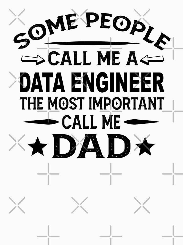 Data engineer Father Dad T-shirt gift for father's Day Data engineer Dad Father's Day, Data engineer Dad... (Image 3)