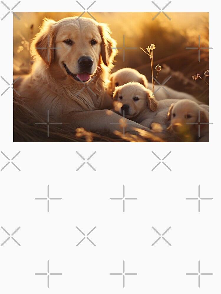 Golden Retriever Mom And Puppies by TheAnimalZ00 T-Shirts, Hoodie, Sweatshirt | BlankRebels.com (Image 3)