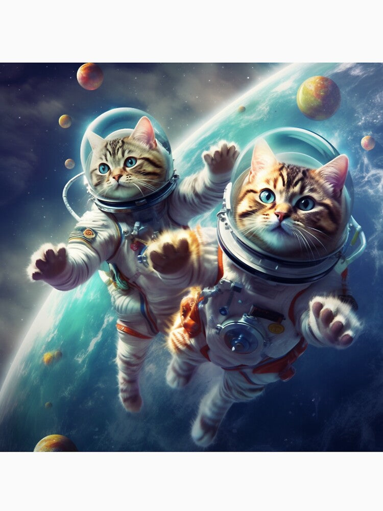 cats in space by densok T-Shirts, Hoodie, Sweatshirt | BlankRebels.com (Image 3)