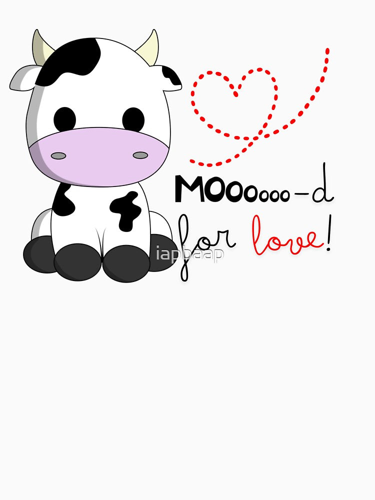 Mooooo-d for Love - Kawaii by iapbaap T-Shirts, Hoodie, Sweatshirt | BlankRebels.com (Image 3)