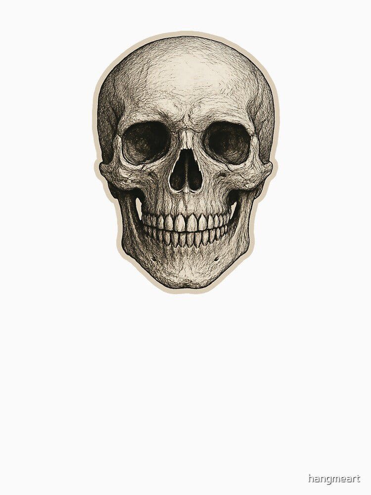 Simple Skull – Bold Black Horror Silhouette Design by hangmeart T-Shirts, Hoodie, Sweatshirt | BlankRebels.com (Image 3)