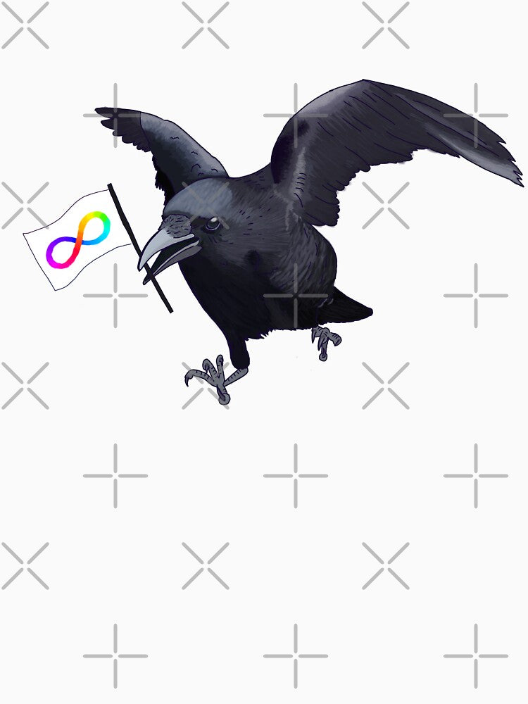 Autism Pride Crow Friend by Josie Richey T-Shirts, Hoodie, Sweatshirt | BlankRebels.com (Image 3)