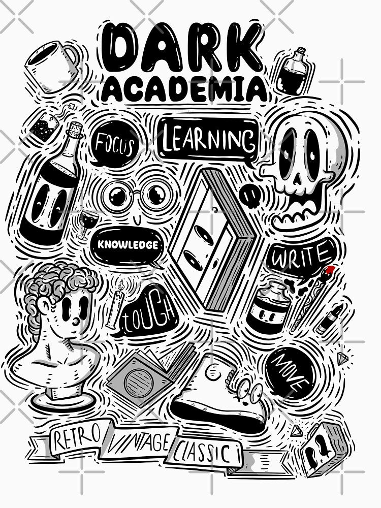 Dark Academia by Artthree T-Shirts, Hoodie, Sweatshirt | BlankRebels.com (Image 3)