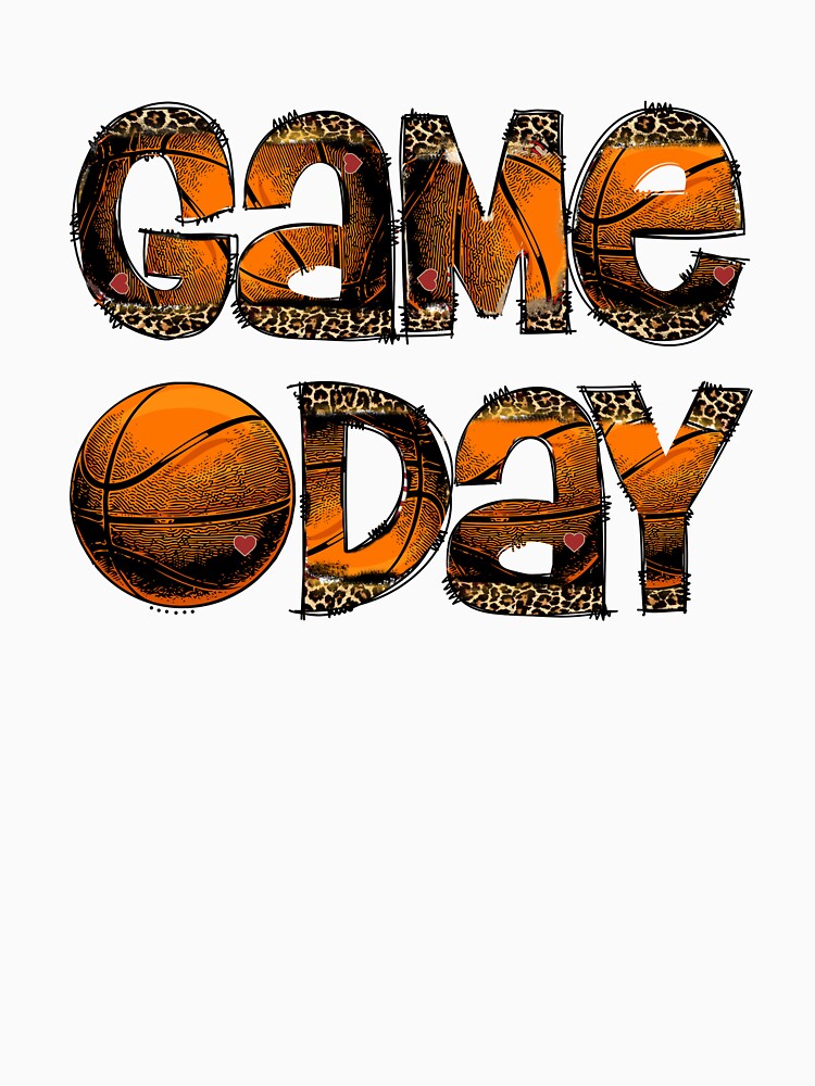 Game Day Basketball Sublimation, Basketball Leopard Letter Png, Basketball Png, Basketball Game Day, Basketball... (Image 3)