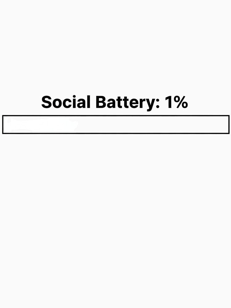 Gamer Loading Bar – “Social Battery 1%” by JLMWorks T-Shirts, Hoodie, Sweatshirt | BlankRebels.com (Image 3)