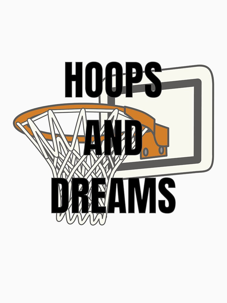 Hoops and Dreams - Basketball Logo by BlueCoastPOD T-Shirts, Hoodie, Sweatshirt | BlankRebels.com (Image 3)