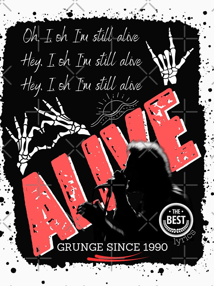 Ten FAN Alive Grunge 90s nostalgia by fleive T-Shirts, Hoodie, Sweatshirt | BlankRebels.com (Image 3)