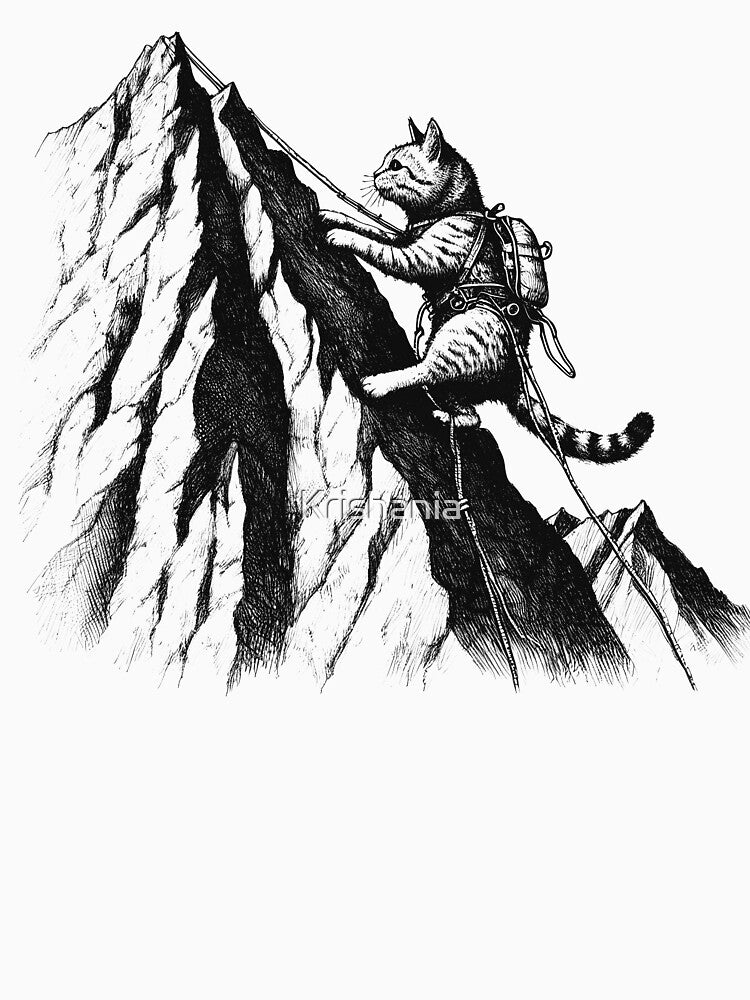 Cat Go Climbing by Kimberley King Art  King Art T-Shirts, Hoodie, Sweatshirt | BlankRebels.com (Image 3)