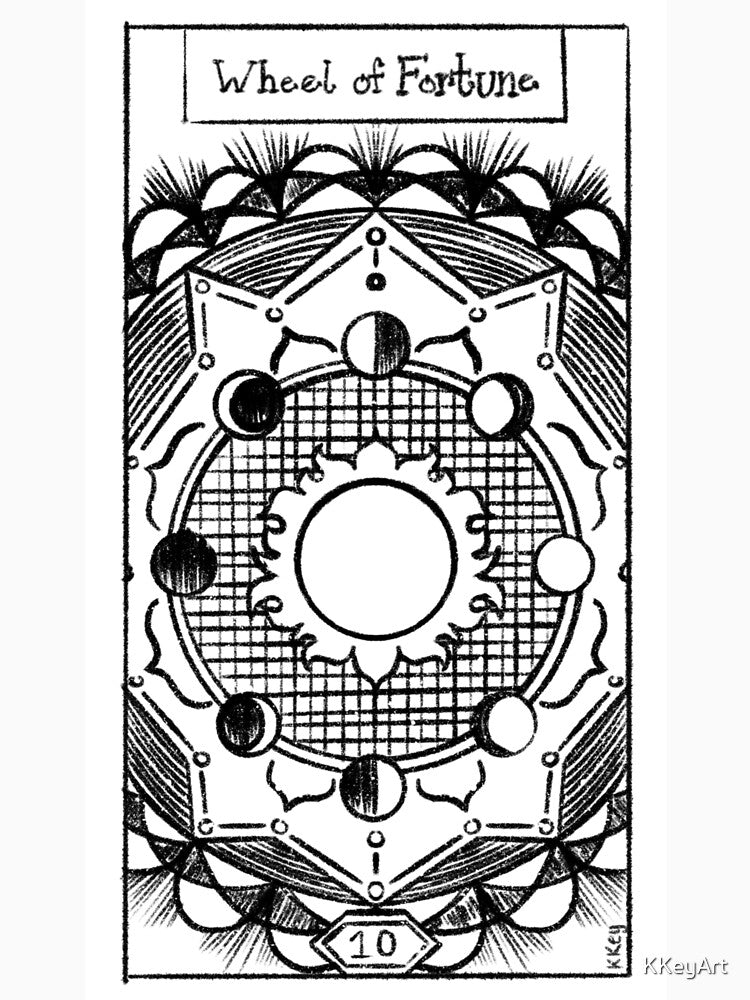 The Wheel of Fortune - Dead Tarot by KKeyArt T-Shirts, Hoodie, Sweatshirt | BlankRebels.com (Image 3)