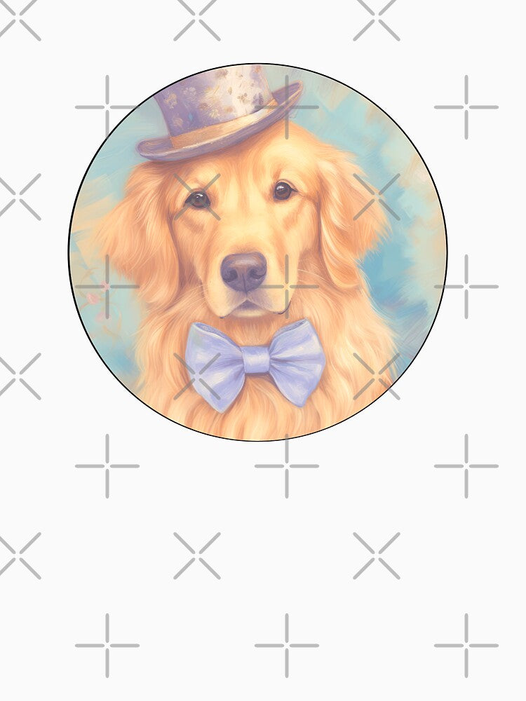 Vintage Elegant Watercolor Golden Retriever Dog by TheAnimalZ00 T-Shirts, Hoodie, Sweatshirt | BlankRebels.com (Image 3)