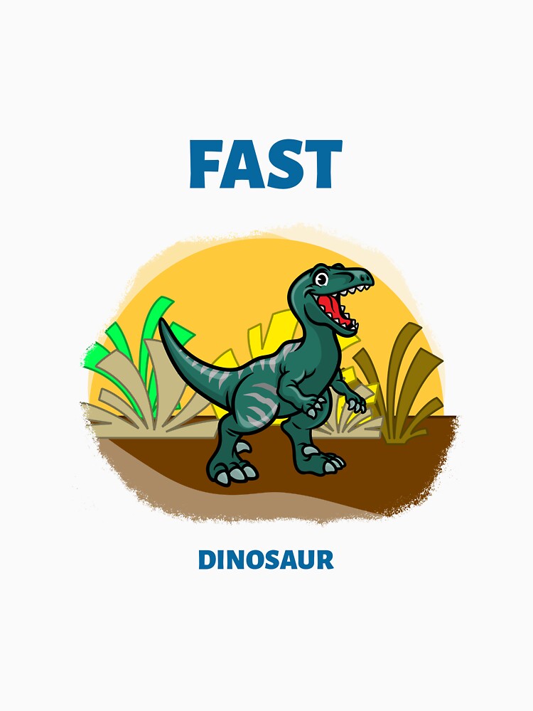 fast dinosaur tshirt by Eugenie974 Hoodie, Sweatshirt | BlankRebels.com (Image 3)