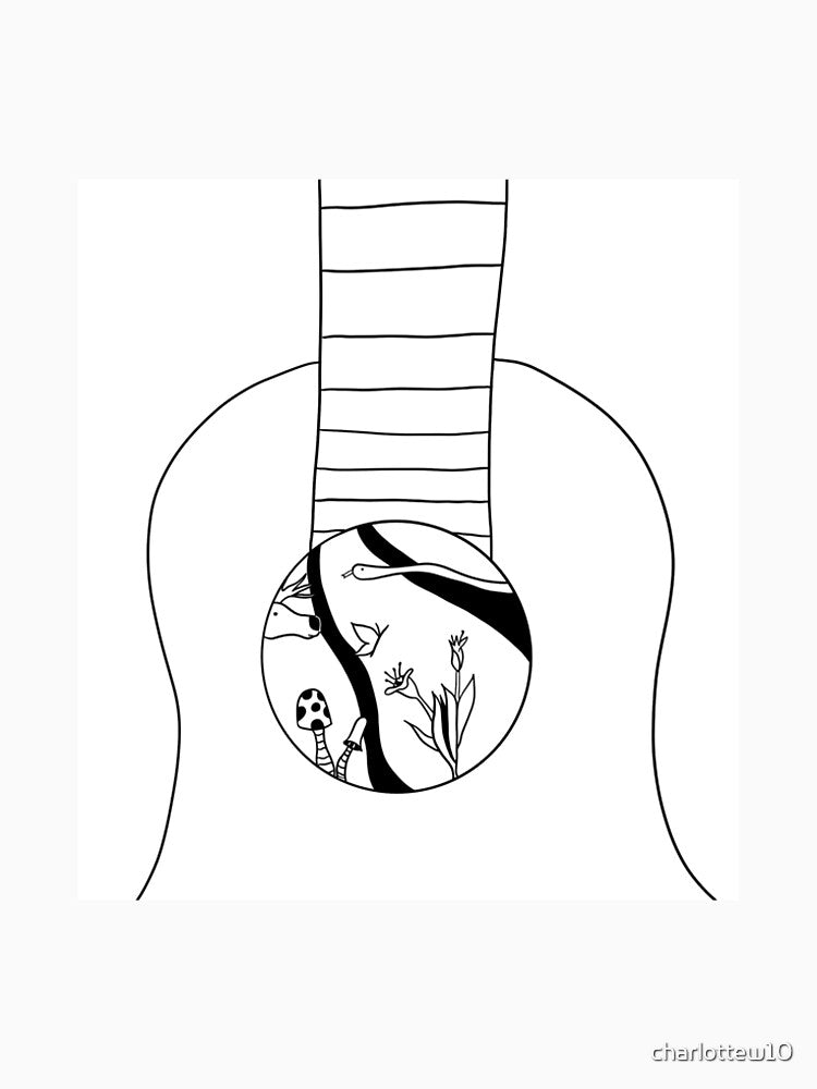 Nature Guitar by charlottew10 T-Shirts, Hoodie, Sweatshirt | BlankRebels.com (Image 2)