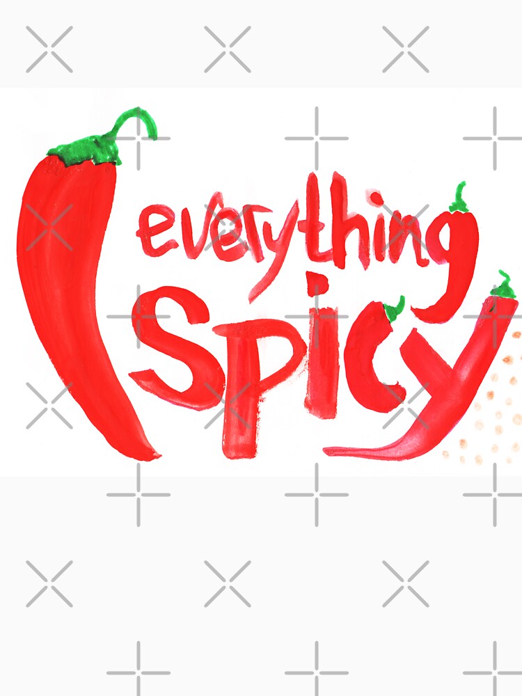 Everything spicy watercolor lettering | letering hot chili peppers by lausn T-Shirts, Hoodie, Sweatshirt (Image 3)