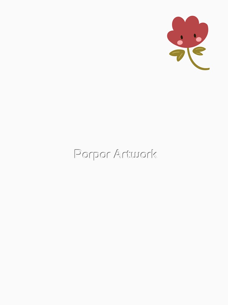 Cute Kawaii Flower Illustration by Porpor Artwork T-Shirts, Hoodie, Sweatshirt | BlankRebels.com (Image 3)