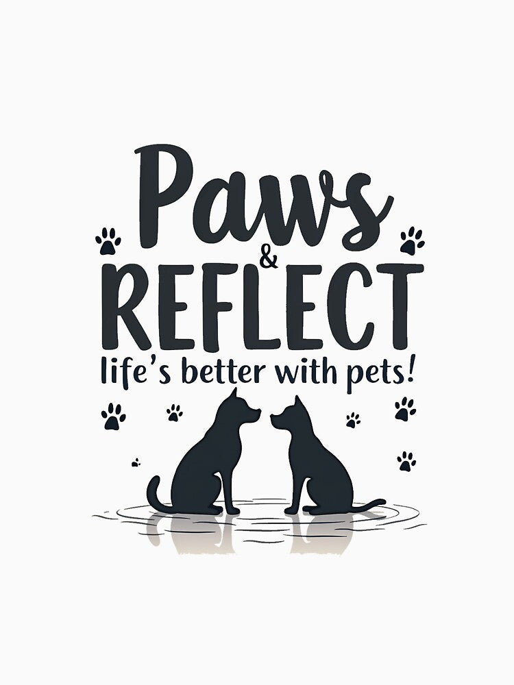 Paws Reflect – Life’s Better with Pets | Cute Pet Lover Design by VIBECANVASSHOP