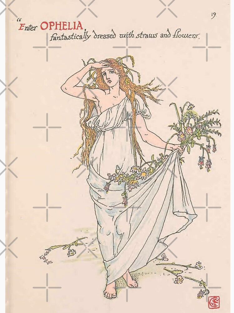Ophelia's Flowers by Sershni T-Shirts, Hoodie, Sweatshirt | BlankRebels.com (Image 2)