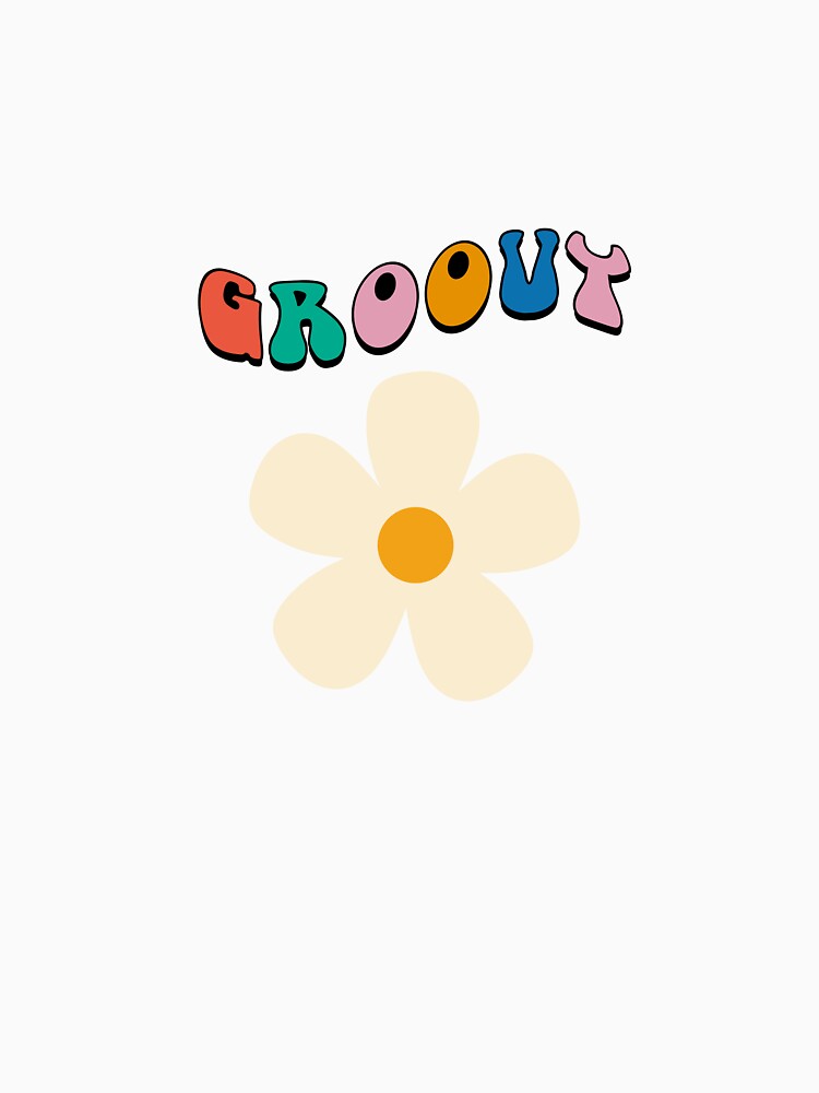 "GROOVY" Free Spirt Hippie Flower Graphic by CoolCrap- T-Shirts, Hoodie, Sweatshirt | BlankRebels.com (Image 3)