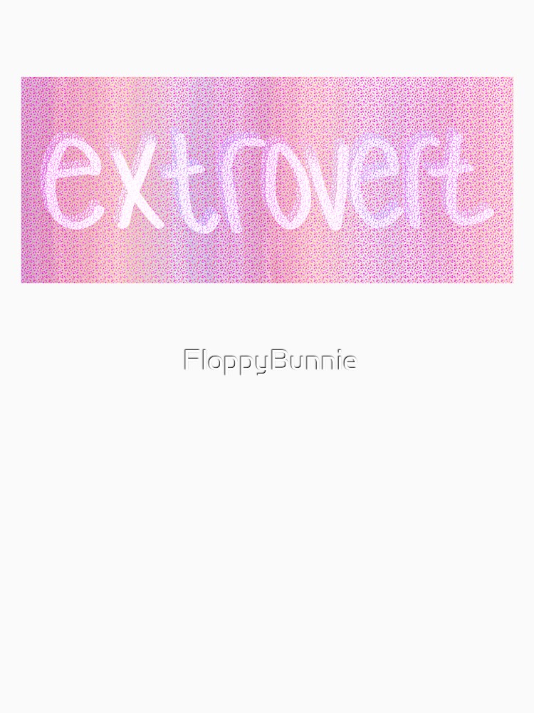 Extrovert/ rainbow confetti textile by FloppyBunnie
