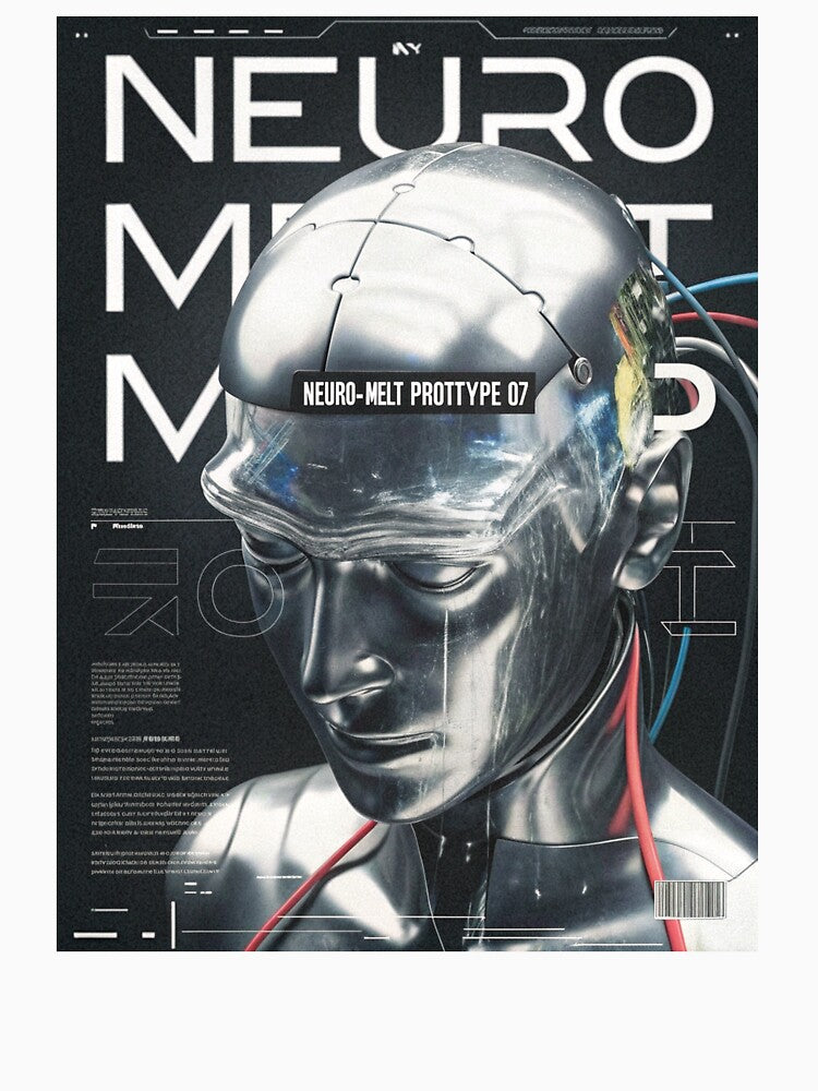 Neuro-Melt Prototype 07: Android Meltdown by Raw-Ink T-Shirts, Hoodie, Sweatshirt | BlankRebels.com (Image 3)