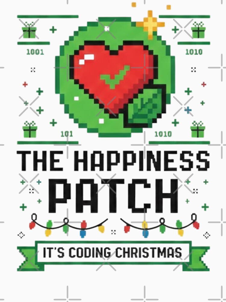 The Happiness Patch | Geek Happiness Patch | Motivational Gift for Programmers by Artbesttopic T-Shirts,... (Image 3)