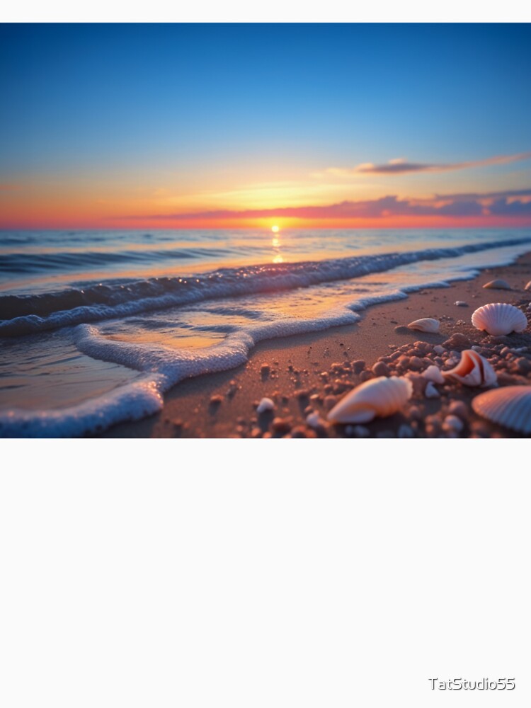 A serene sunset scene with warm golden hue - 1 by TatStudio55 T-Shirts, Hoodie, Sweatshirt | BlankRebels.com (Image 2)
