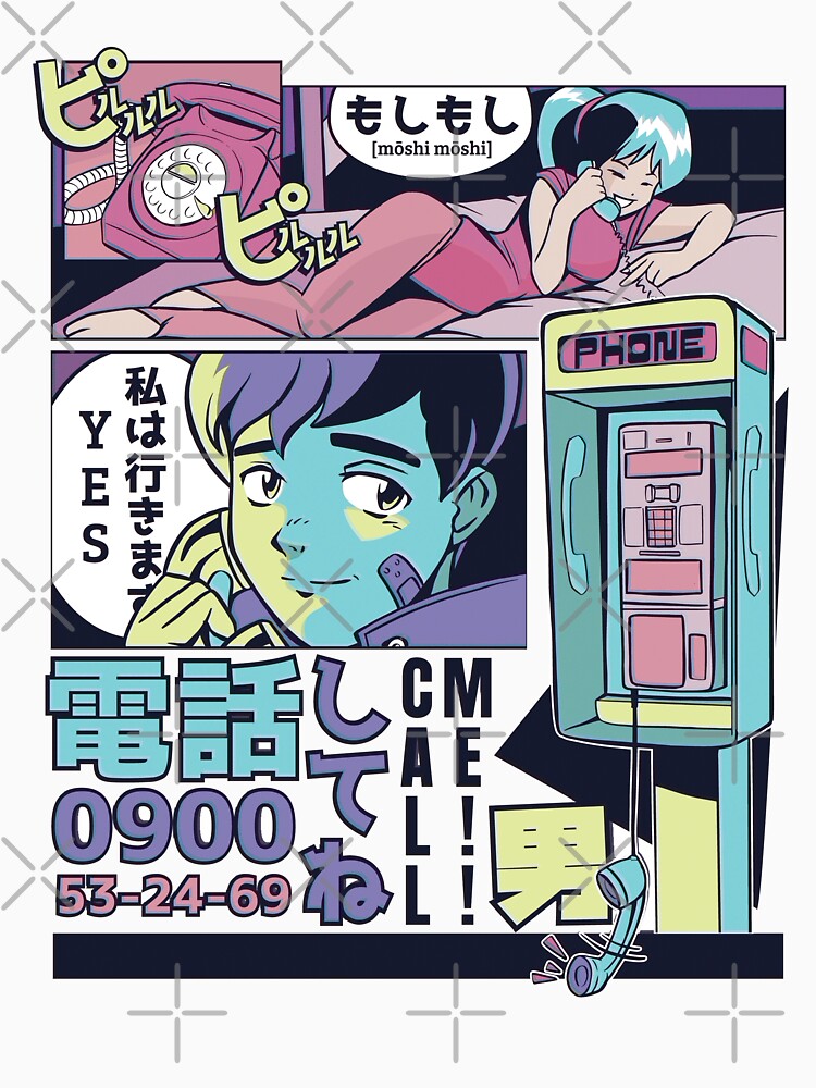 Two person vaporwave style manga panels by Rob-Son T-Shirts, Hoodie, Sweatshirt | BlankRebels.com (Image 3)