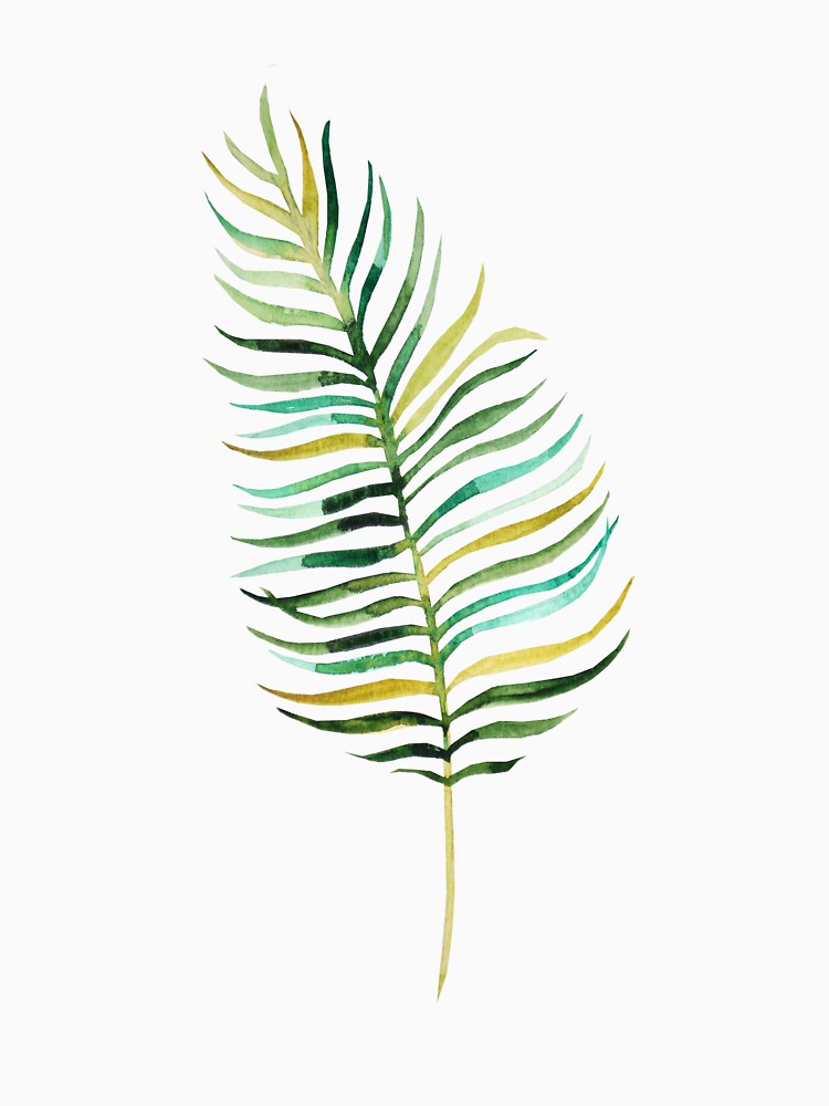 tropical water color leaves by supervibesonly T-Shirts, Hoodie, Sweatshirt | BlankRebels.com (Image 3)