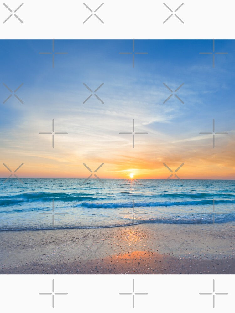 Beautiful Tropical Ocean Beach Sunset by silviaol T-Shirts, Hoodie, Sweatshirt | BlankRebels.com (Image 3)