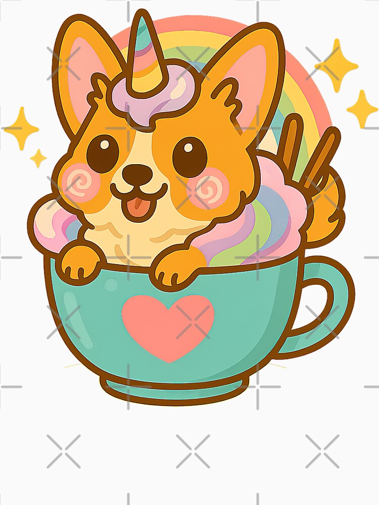 Cute Kawaii Corgi, Ramen Bowl Corgi, Kawaii Corgi by graphic-genie T-Shirts, Hoodie, Sweatshirt | BlankRebels.com (Image 3)