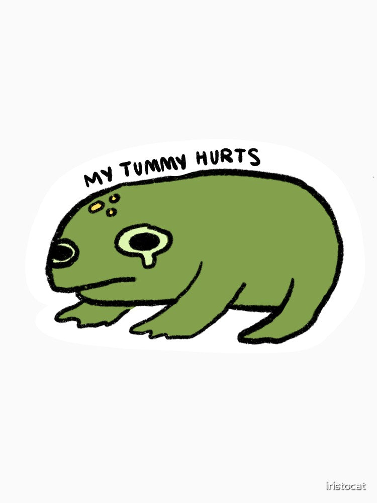 my tummy hurts frog by iristocat T-Shirts, Hoodie, Sweatshirt | BlankRebels.com (Image 3)