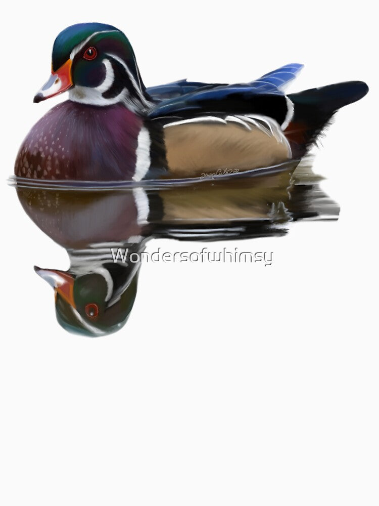 Wood Duck Painting by Wondersofwhimsy T-Shirts, Hoodie, Sweatshirt | BlankRebels.com (Image 2)
