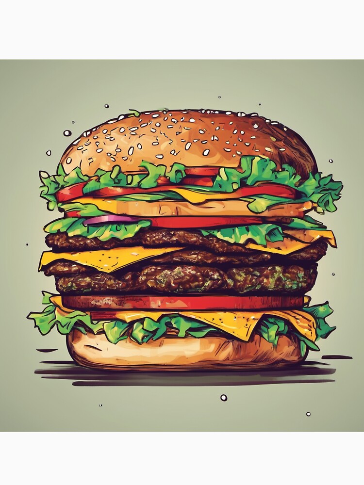 TrippleBurger drawing by TrendShopToday T-Shirts, Hoodie, Sweatshirt | BlankRebels.com (Image 3)