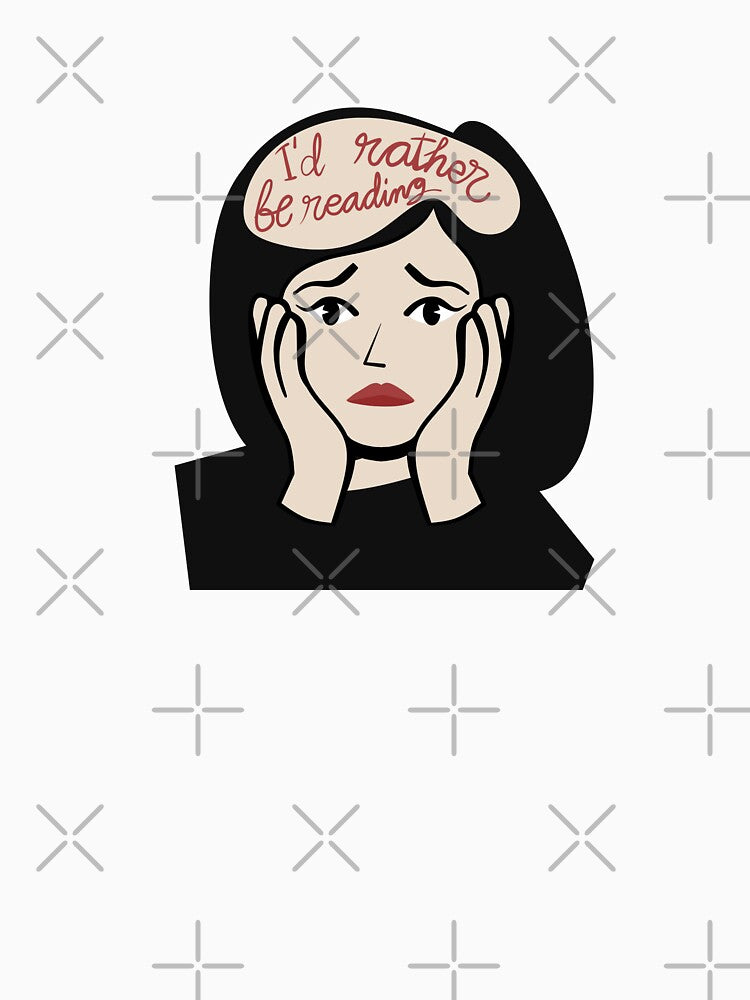 I'd Rather Be Reading by ellealsopaints T-Shirts, Hoodie, Sweatshirt | BlankRebels.com (Image 3)