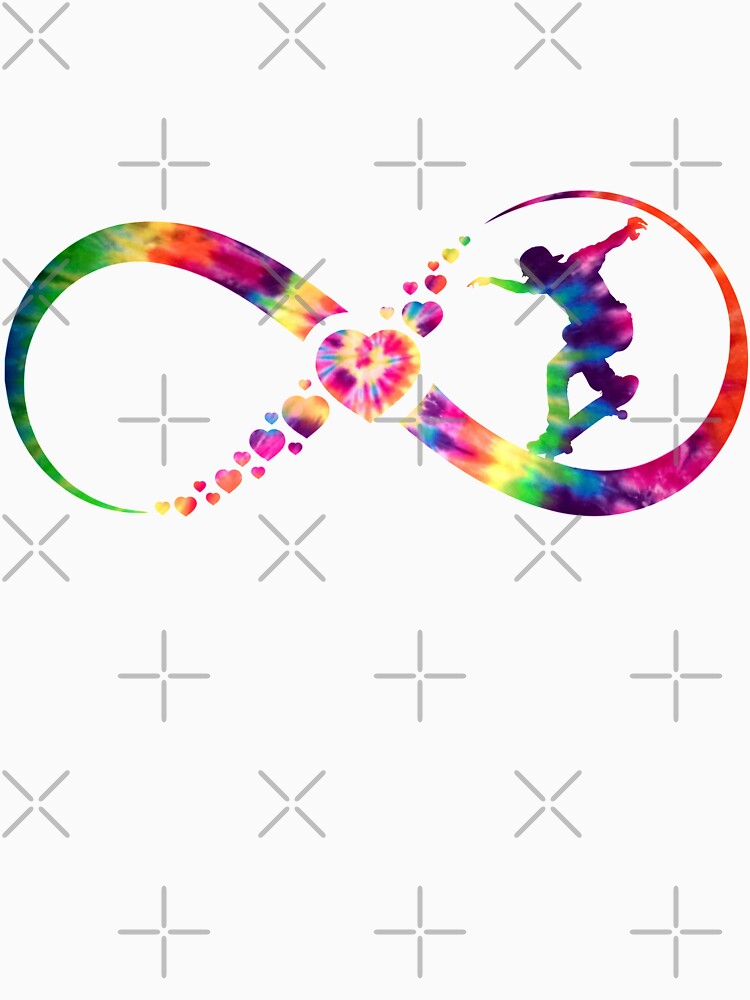 Skateboarding Infinity tie dye by loveislovestore T-Shirts, Hoodie, Sweatshirt | BlankRebels.com (Image 3)