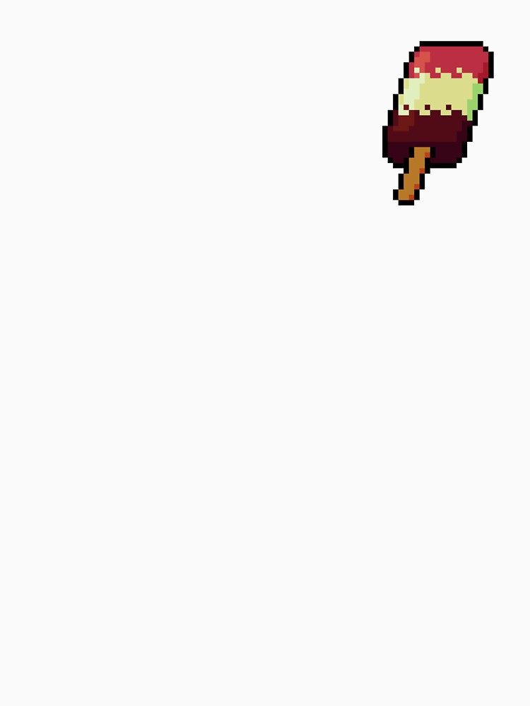 Pixel Neapolitan popsicle - pixel food art by LittleFoodShop T-Shirts, Hoodie, Sweatshirt | BlankRebels.com (Image 3)