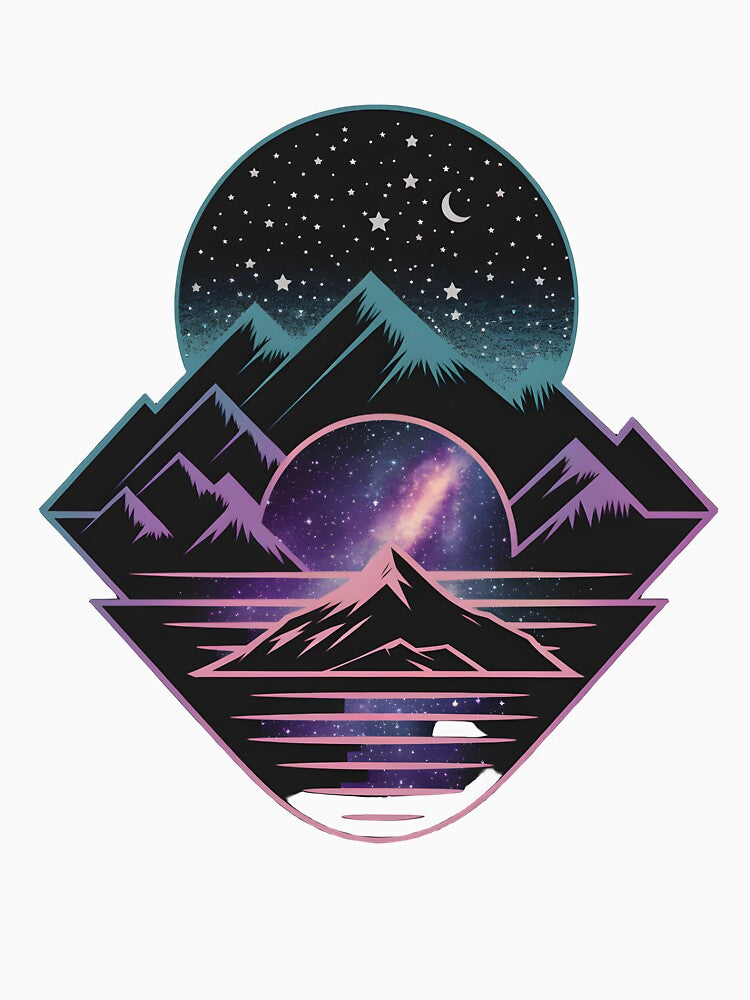 Night Sky Mountain Range by AnamMHavan T-Shirts, Hoodie, Sweatshirt | BlankRebels.com (Image 3)