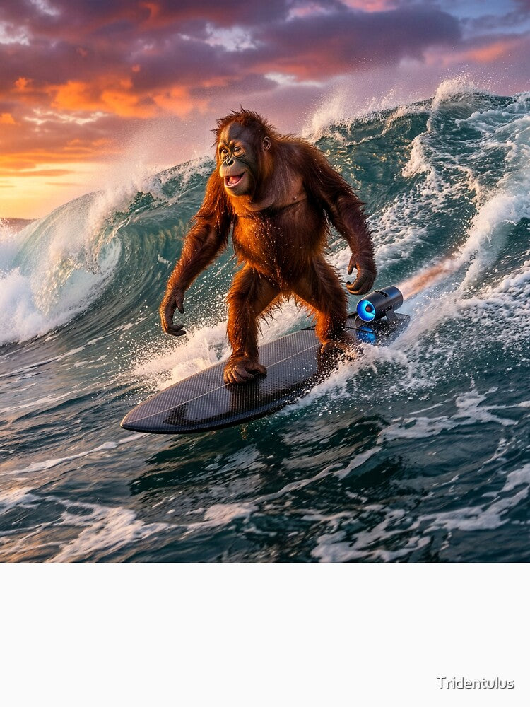 Surfin' Orangutan T-Shirts, Hoodie, Sweatshirt