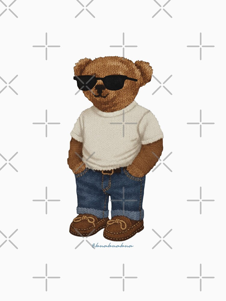 Cute Teddy Bear Cool by BUABUABUA