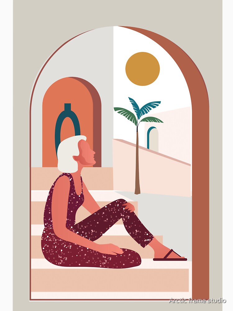 Boho chic style woman girl palms tree, by Arctic frame studio T-Shirts, Hoodie, Sweatshirt | BlankRebels.com (Image 3)