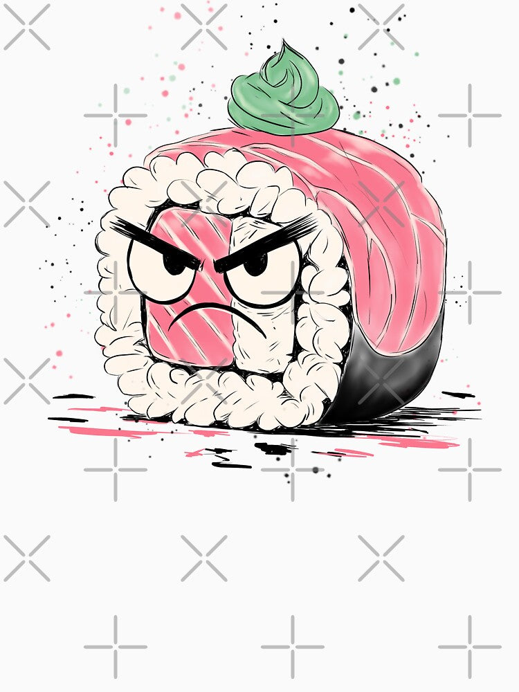 Grumpy Sushi by HRSCreates T-Shirts, Hoodie, Sweatshirt | BlankRebels.com (Image 3)