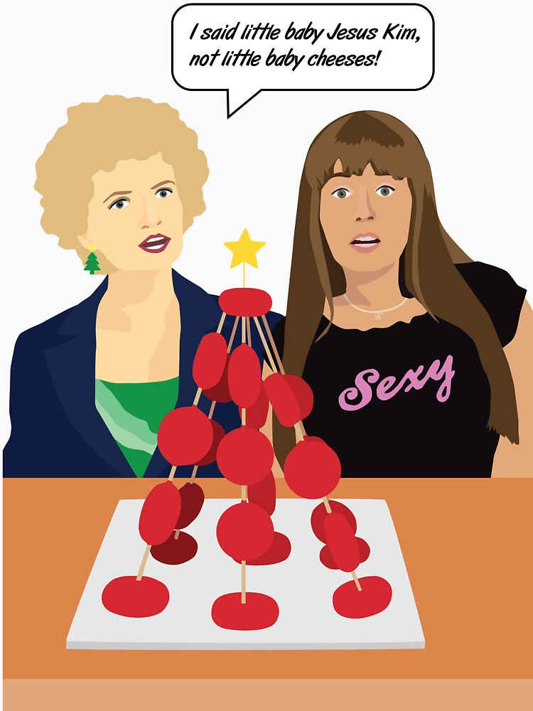 Kath & Kim Christmas T-Shirt Little Baby Cheeses by adlibcreative Hoodie, Sweatshirt | BlankRebels.com (Image 3)