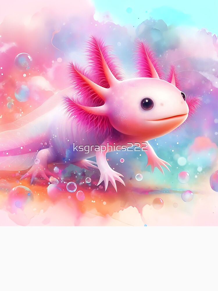 Axolotl Art #137 | Axolotl Lovers by ksgraphics222 T-Shirts, Hoodie, Sweatshirt | BlankRebels.com (Image 3)