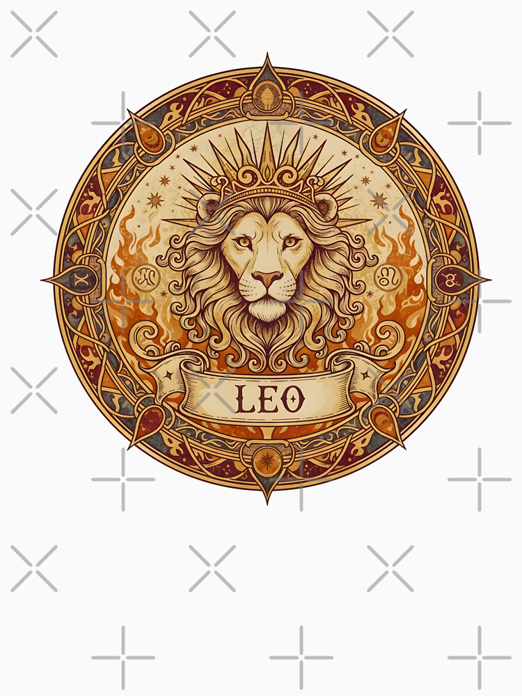 VINTAGE LEO ZODIAC SIGN by infinitearte T-Shirts, Hoodie, Sweatshirt | BlankRebels.com (Image 3)