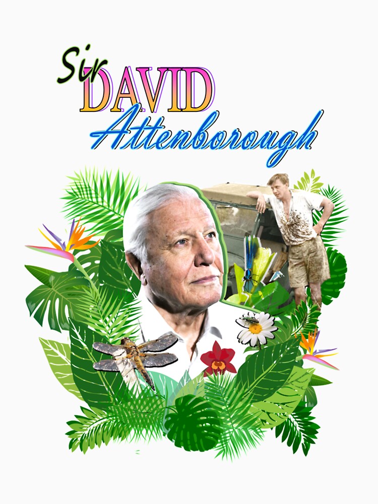 Sir David Attenborough -flower by MadeUKewl T-Shirts, Hoodie, Sweatshirt | BlankRebels.com (Image 3)