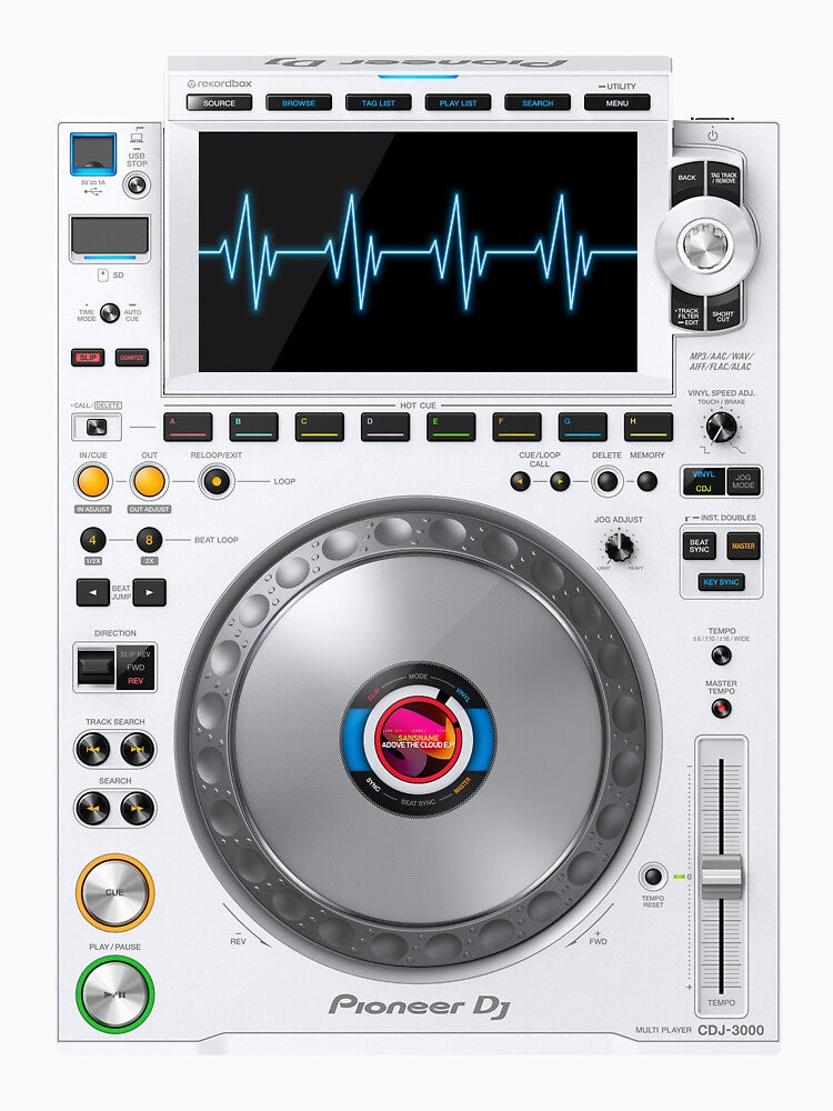 Dj CDJ 3000 Cardiogram Heart Lines by tropical_dream T-Shirts, Hoodie, Sweatshirt | BlankRebels.com (Image 3)