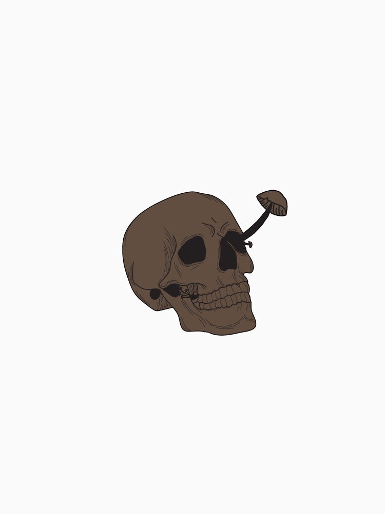 Skull with Mushrooms by Shadow-Shrooms T-Shirts, Hoodie, Sweatshirt | BlankRebels.com (Image 3)