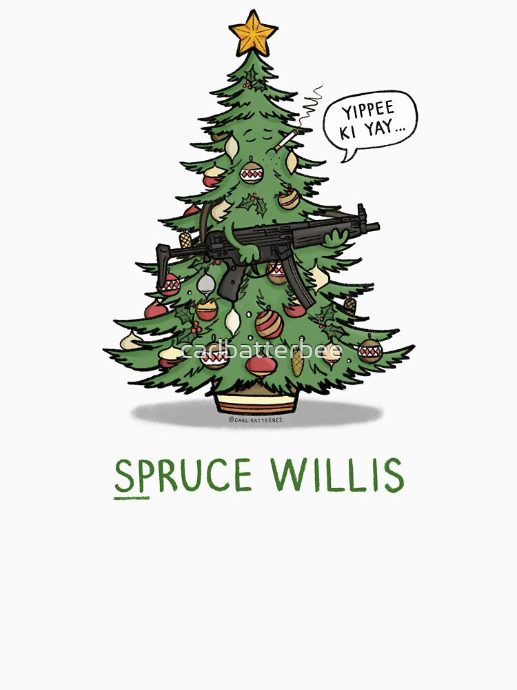 Spruce Willis by carlbatterbee T-Shirts, Hoodie, Sweatshirt | BlankRebels.com (Image 3)