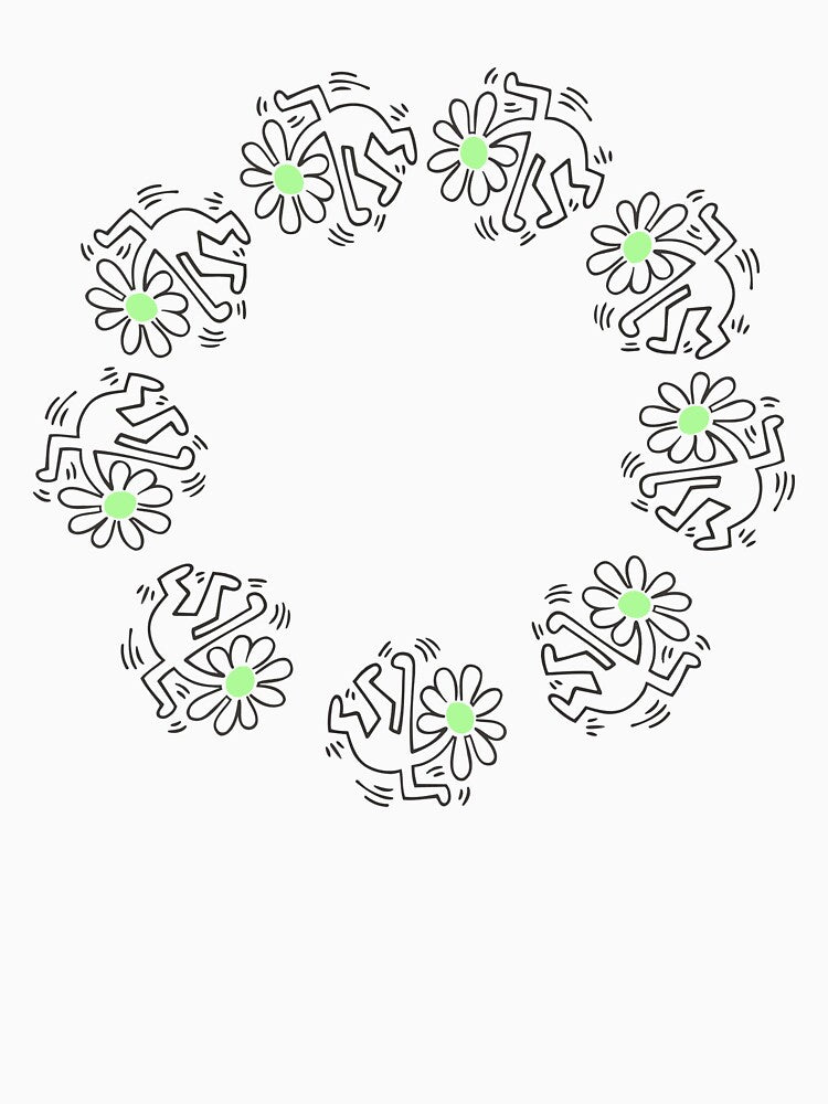 Dancing flower - green by lilliemayprints T-Shirts, Hoodie, Sweatshirt | BlankRebels.com (Image 3)