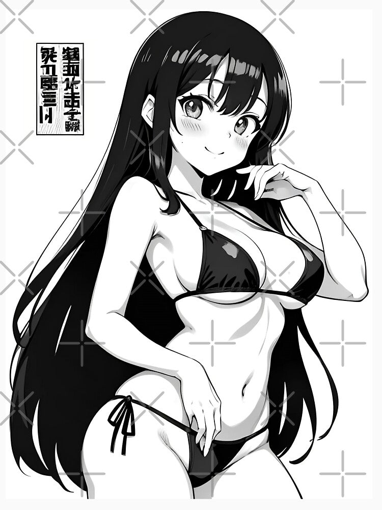 Manga Girl in Bikini: Charm and Beauty by OCats T-Shirts, Hoodie, Sweatshirt | BlankRebels.com (Image 3)